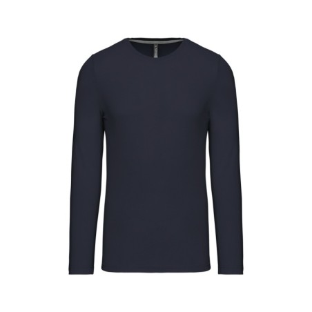 Camiseta de maga larga y cuello redondo hombre
