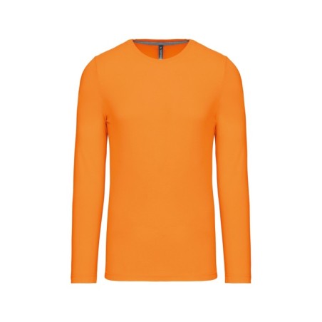 Camiseta de maga larga y cuello redondo hombre