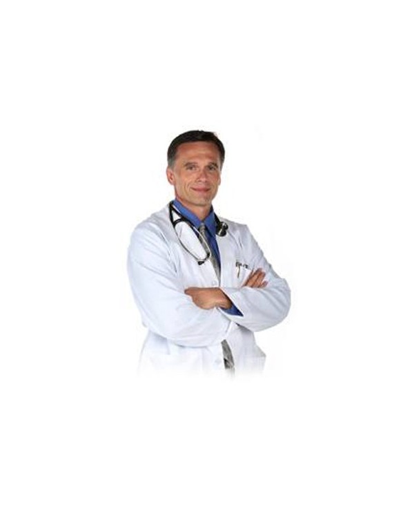 BATA DE LABORATORIO BLANCA UNISEX PARA PRÁCTICAS