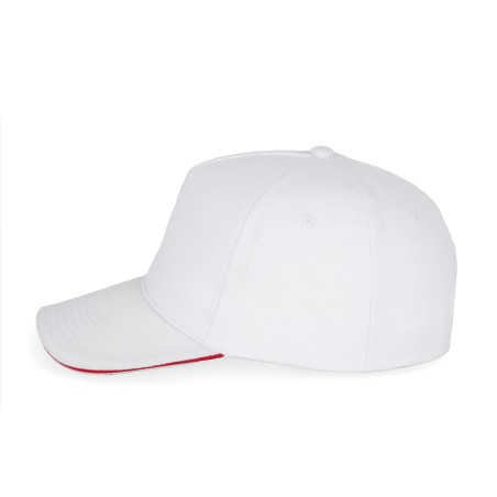 5 panels cotton sandwich cap