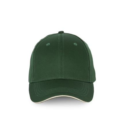 Cap with contrasting sandwich peak - 6 panels