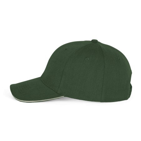 Cap with contrasting sandwich peak - 6 panels