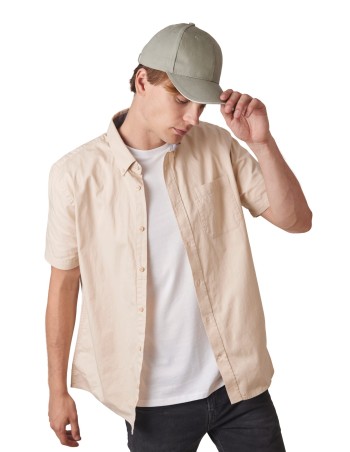 Cap in organic cotton with contrasting sandwich peak - 6...