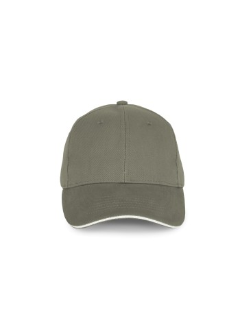 Gorra algodón orgánico con sándwich contrastado - 6 paneles 2