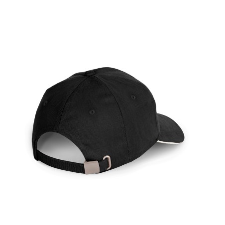 Cap in organic cotton with contrasting sandwich peak - 6 panels