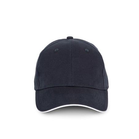 Gorra algodón orgánico con sándwich contrastado - 6 paneles
