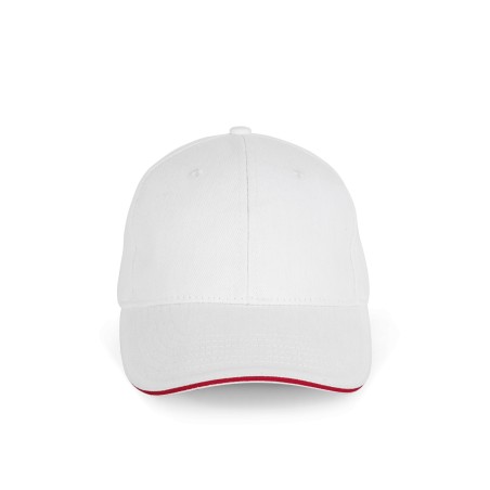Gorra algodón orgánico con sándwich contrastado - 6 paneles