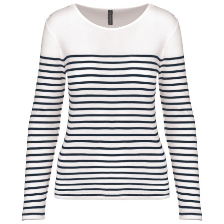 Camiseta marinera de manga larga de mujer