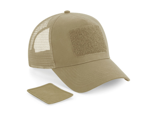 Mesh Cap with Size Adjuster at the Back with Removable Patch