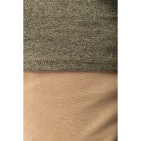 Camiseta Henley ecorresponsable manga corta - 140 g