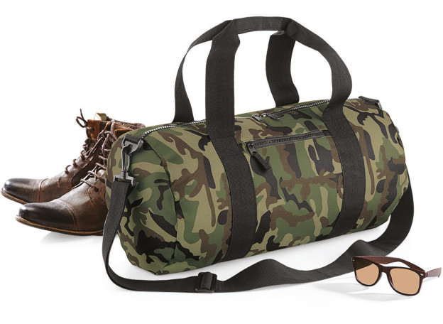 Camo Barrel Bag