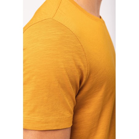 Camiseta Slub ecorresponsable cuello redondo y manga corta - 160 g