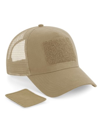 Mesh Cap with Size Adjuster at the Back with Removable Patch