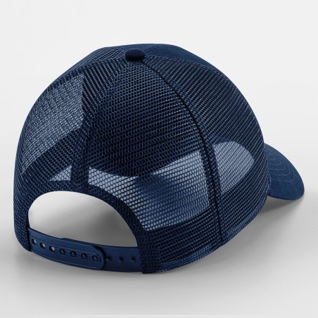 Gorra de rejilla con parche extraíble y ajustable en la parte trasera 