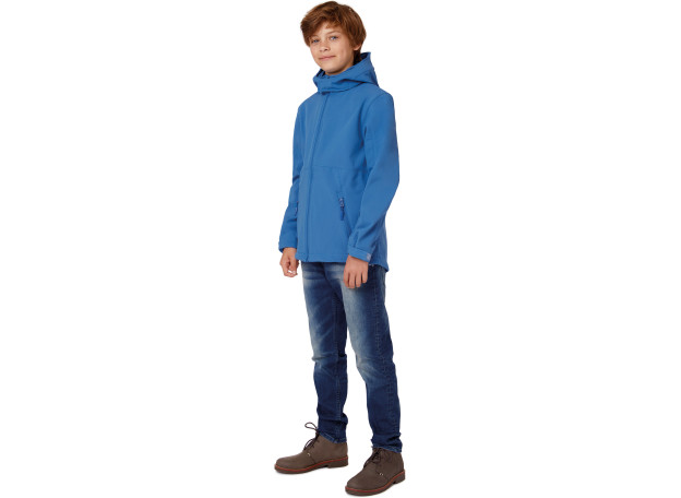 Kids\\\' hooded softshell jacket