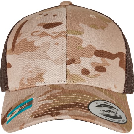 Gorra trucker retro multicam