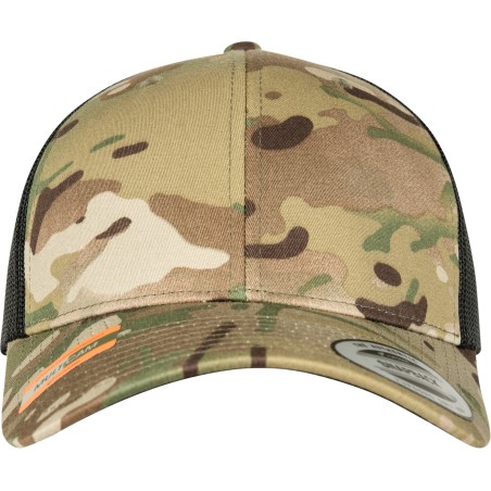 Gorra trucker retro multicam