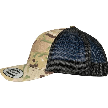 Gorra trucker retro multicam
