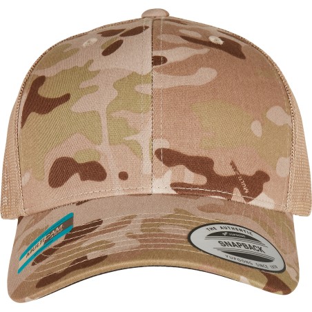 Gorra trucker retro multicam