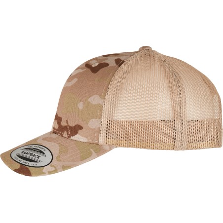 Gorra trucker retro multicam