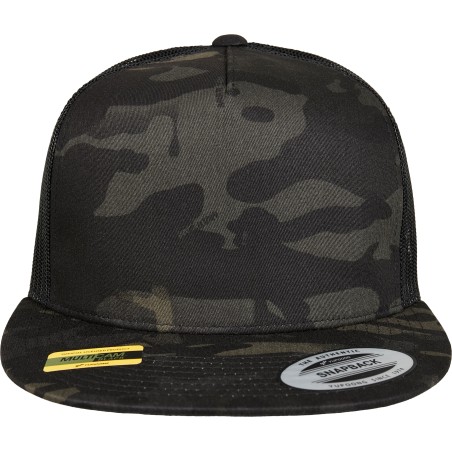 Multicam trucker cap