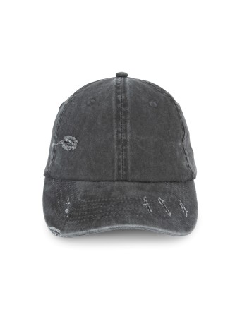 Eco-friendly unisex ripped effect cap 2