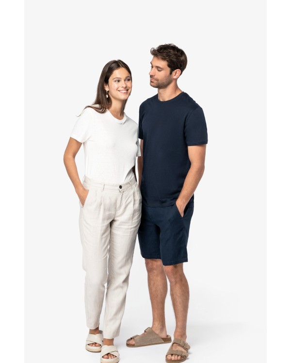 Camiseta unisex con lino y algodón orgánico 2