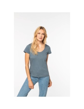 Camiseta slub mujer