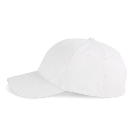 6 panel cap in organic cotton