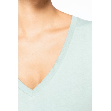 Camiseta cuello de pico mujer