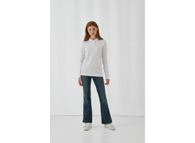 ID.001 Ladies\\\' long-sleeved polo shirt