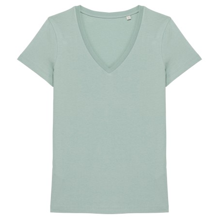 Camiseta cuello de pico mujer