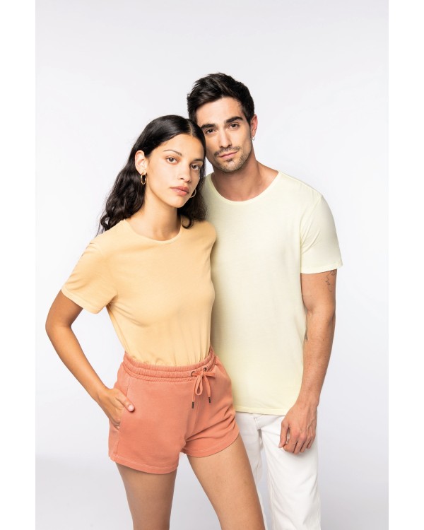 Camiseta efecto lavado manga corta unisex