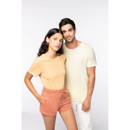 Camiseta efecto lavado manga corta unisex