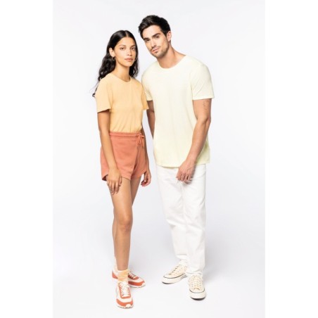 Camiseta efecto lavado manga corta unisex