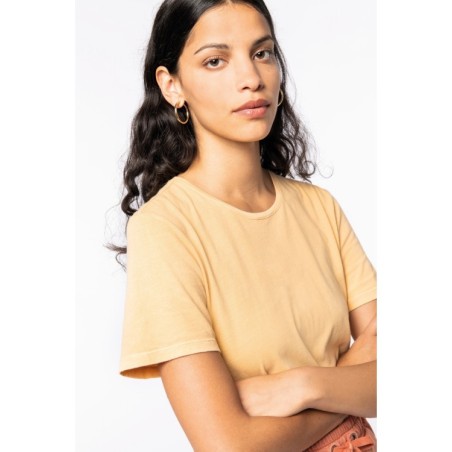 Camiseta efecto lavado manga corta unisex