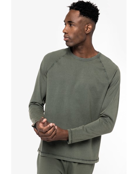 Camiseta raglán manga larga hombre