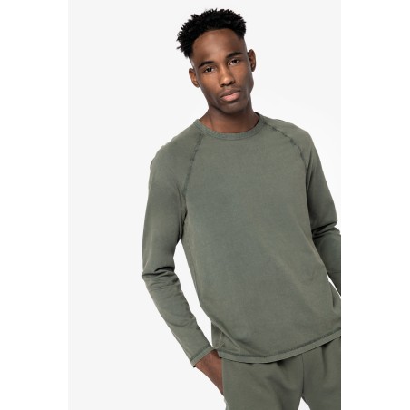 Camiseta raglán manga larga hombre