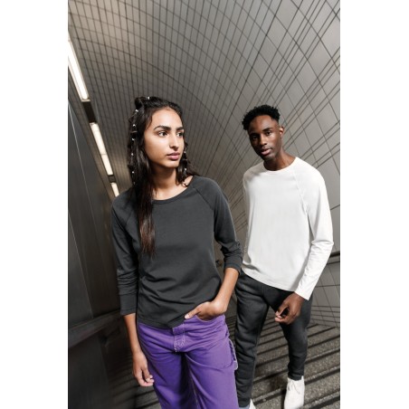 Camiseta raglán manga larga hombre