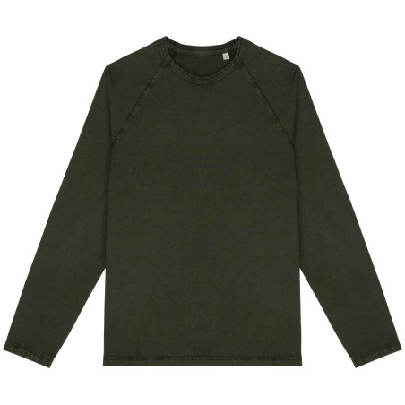 Camiseta raglán manga larga hombre