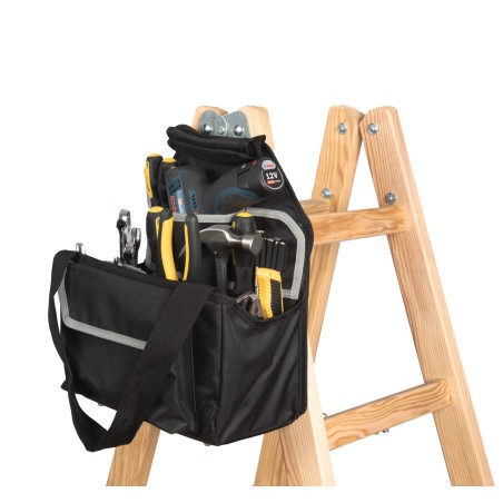 Bolsa de herramientas adaptable a escaleras portátiles