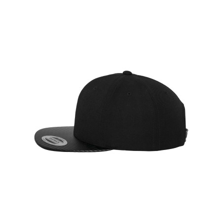 Carbon snapback cap