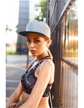 Classic two-tone snapback cap