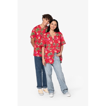 Camiseta con estampado tropical hombre