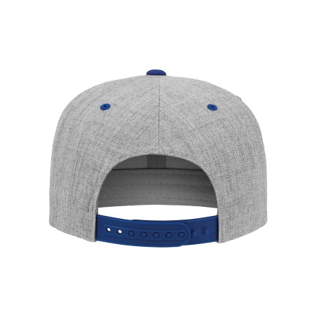Classic two-tone snapback cap