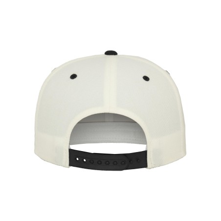 Classic two-tone snapback cap