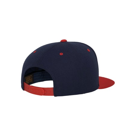Classic two-tone snapback cap