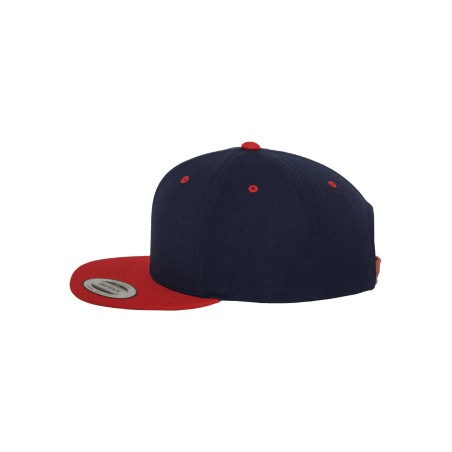 Classic two-tone snapback cap