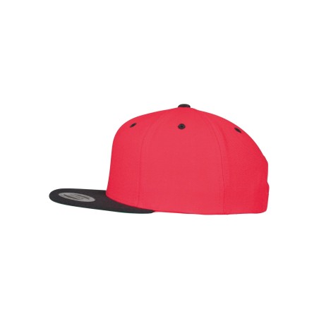 Classic two-tone snapback cap