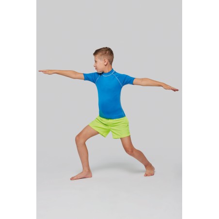 Camiseta surf con protección UV manga corta para niño
